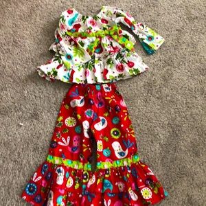 Jelly the Pug two piece Winter/Christmas themed outfit..